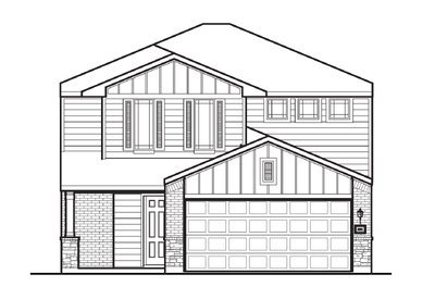 Vail Elevation D - Alt Roof Elevation