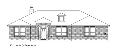 Carter Elevation A - Side Entry Elevation