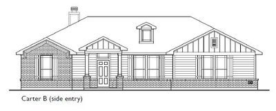 Carter Elevation B - Side Entry Elevation
