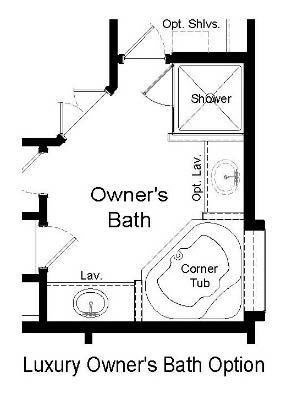 Luxury Owners Bath Option Floor Plan
