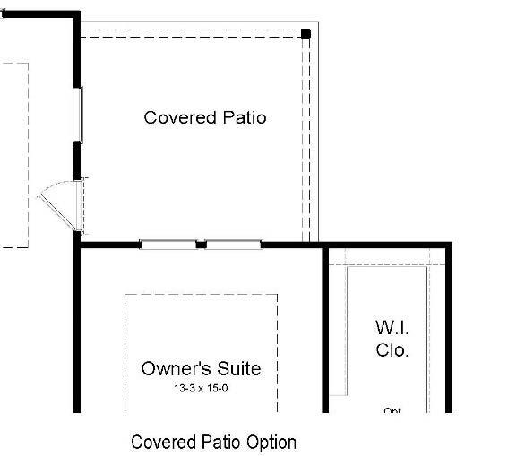 Covered Patio Option Floor Plan