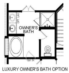 Luxury Master Bath Option Floor Plan