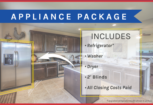 First America Homes Appliance Package