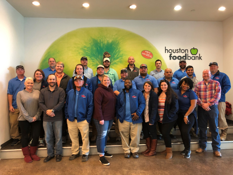 First America Homes volunteers at Houston Food Bank