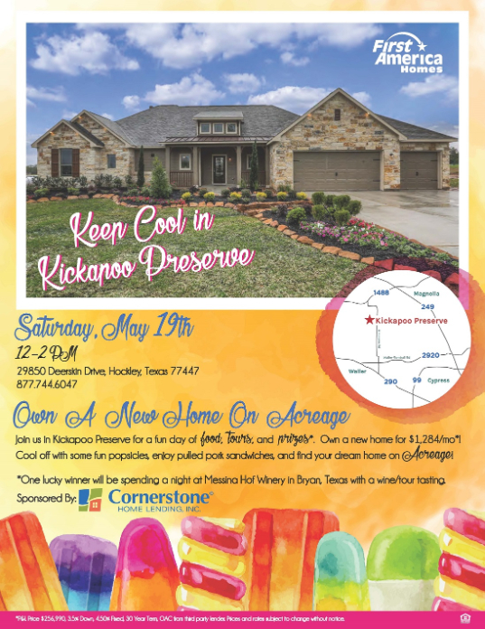 FAH Kickapoo Preserve Event Flyer