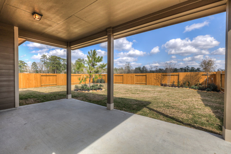 Waukegan Way Model Home Backyard