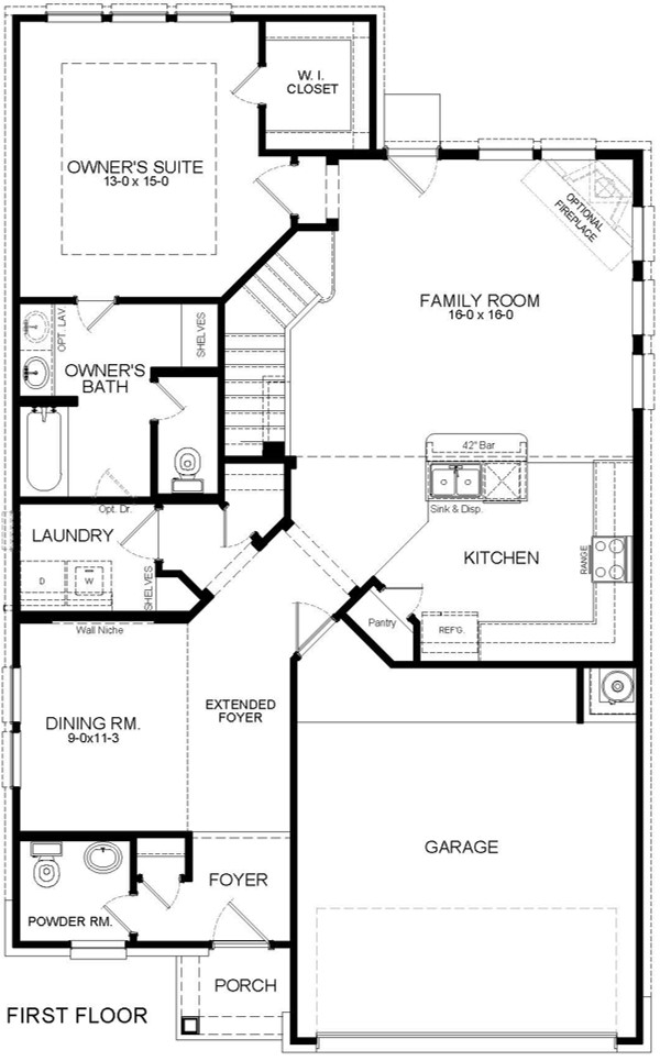Builder in North Houston Yellowstone Floor Plan First