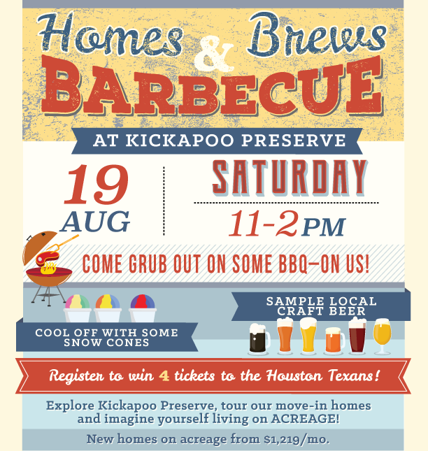 Homes Brew and BBQ in Kickapoo Preserve